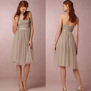 Anthropologie Needle & Thread Coppelia Beaded Dres
